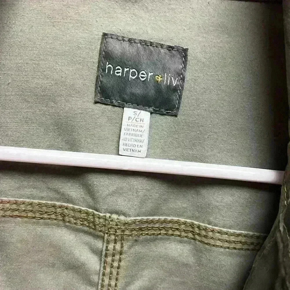 Harper & Liv Military Style Camouflage Jacket. Women’s Small Pre Owned, Like New - Picture 8 of 8